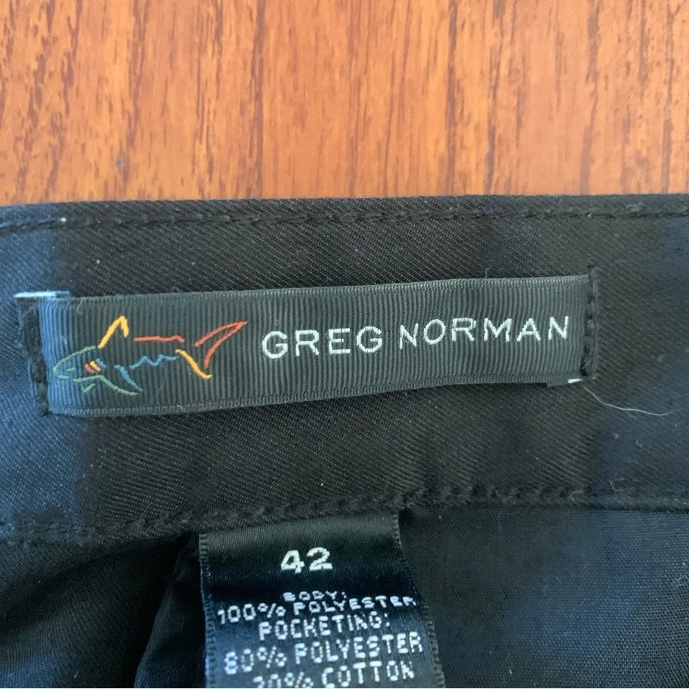 Greg Norman Golf Shorts Men's Size 42 Black Microlux Stretch moisturewicking UPF